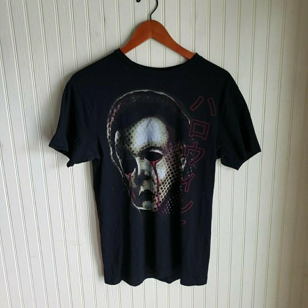 Rock Rebel Shirt Mens Medium Black Halloween II Michael Myers Horror Graphic Tee